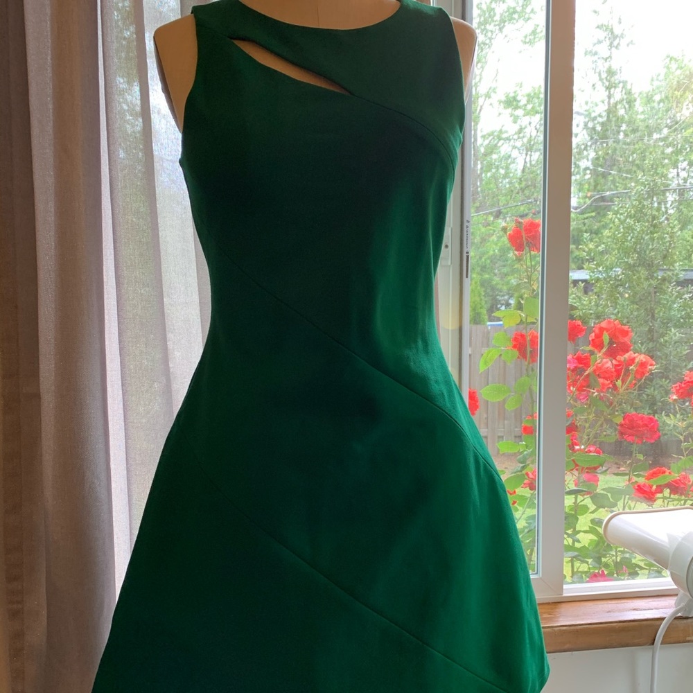 Green cocktail dress